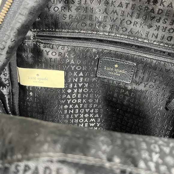 KATE SPADE New York Wilson Road Small‎ Bradley Backpack - Black Nylon/Leather - Picture 9 of 10
